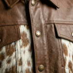 Western Cowhide Pony Hair Trucker Jacket