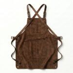 Premium Unisex Dark Walnut Full Grain Leather Apron Professional Artisan Workwear Design | Aurevleathers - Image 2