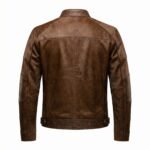 Brown Pony Hair Cowhide Leather Jacket Western Biker Fashion Statement Outerwear | Aurevleathers - Image 2