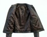 Women Brown Pony Hair Leather Crop Top Jacket Western Cowboy Style Biker Fashion